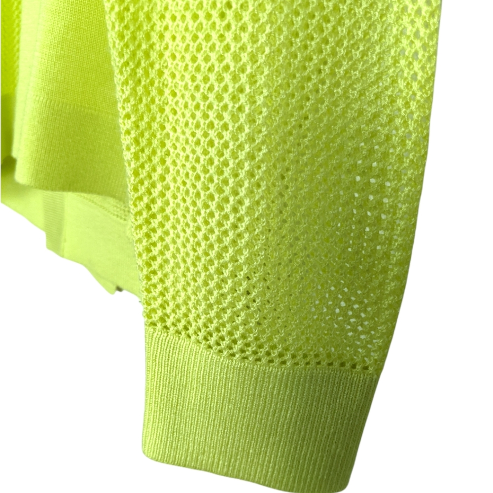 Cabi Split Back Lime Green Sweater - image 5